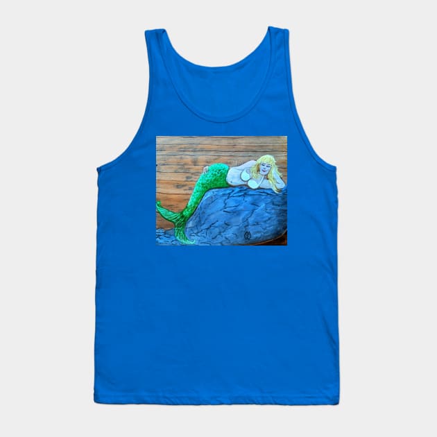 Mermaid on the rocks Tank Top by Matt Starr Fine Art